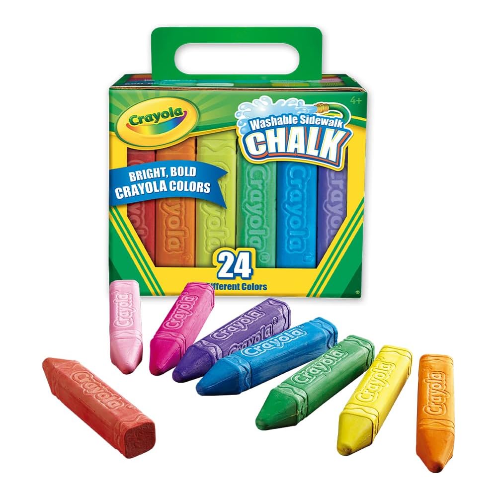 Crayola Jumbo Chalk Washable Outdoor 24 Colors 512024