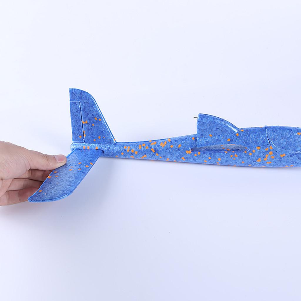 Foam Throwing Glider Led Night Aircraft Toy Hand  Airplane Model