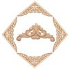 High Quality Wall Door Decoration Unique Corner Appliques Frame Woodcarving Decorative wooden Figurines Crafts Wood Carved