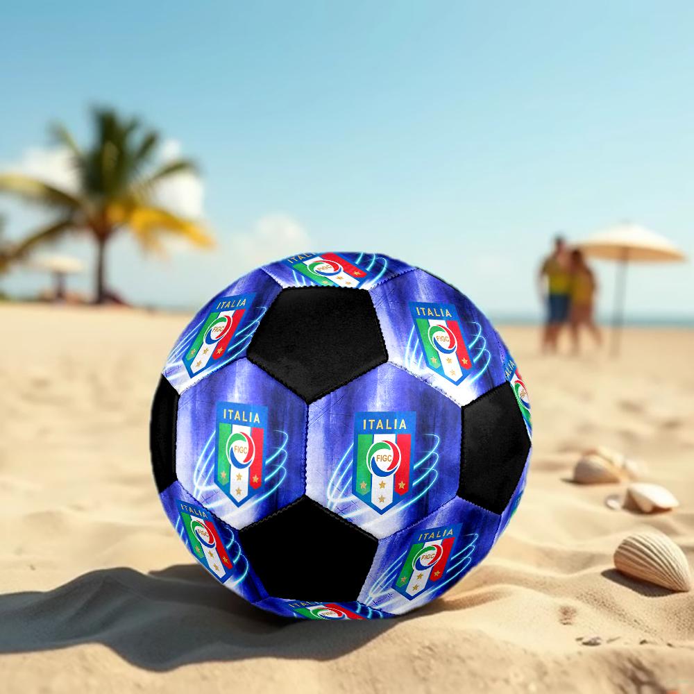 TAGLIA 5 Pallone da Calcio Italiano Colorato Per Tutte le Età Cucito a Macchina PVC Pronto per la Competizione Resistente Ad Alto Rimbalzo