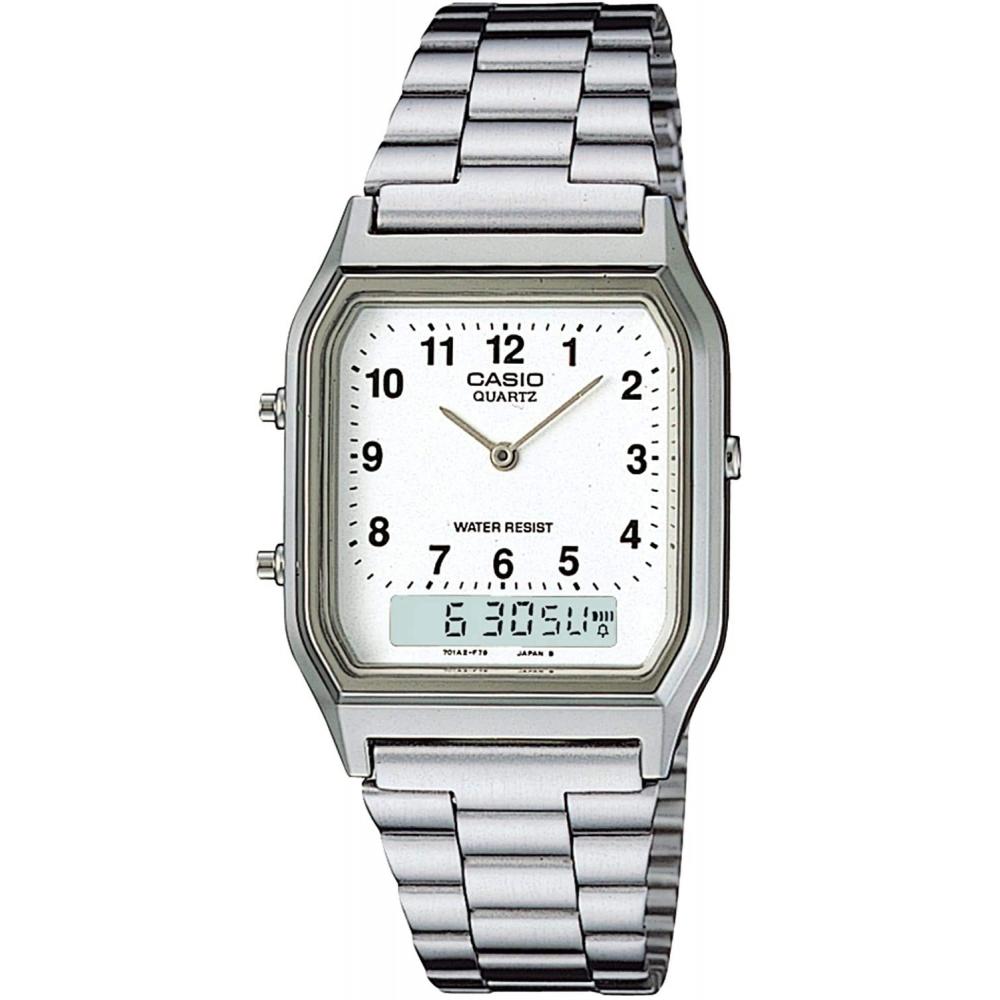 

[CaSio] CaSio AnadeSi Quartz Men S Watch Aq 230a 7b Silver overSeaS Model []