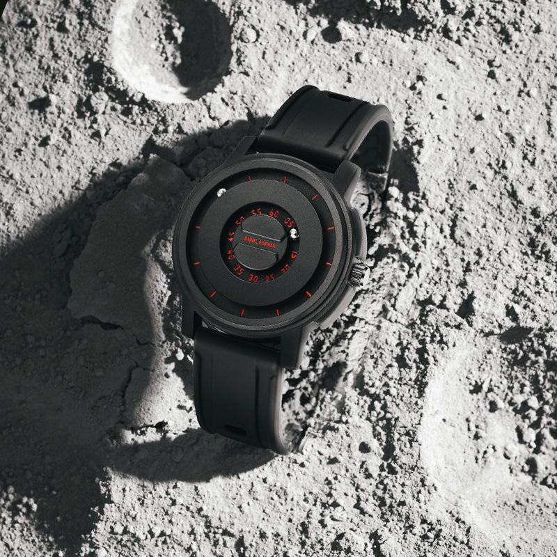 Nowy Modny Zegarek Kosmiczny Wormhole z Fajną Lewitacją Magnetyczną dla Mężczyzn z Poczucie Czarnej Technologii