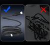 Dual-Color Braided Magnetic Cable for Apple & Huawei Type-C, 100W Charging, Aluminum Alloy