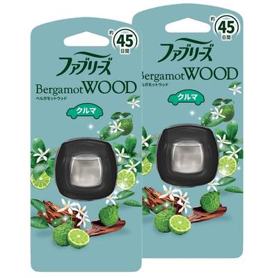 Febreze Deodorizační osvěžovač vzduchu do auta Easy Clip Bergamotové dřevo x 2 [Hromadný nákup] 2,2 ml