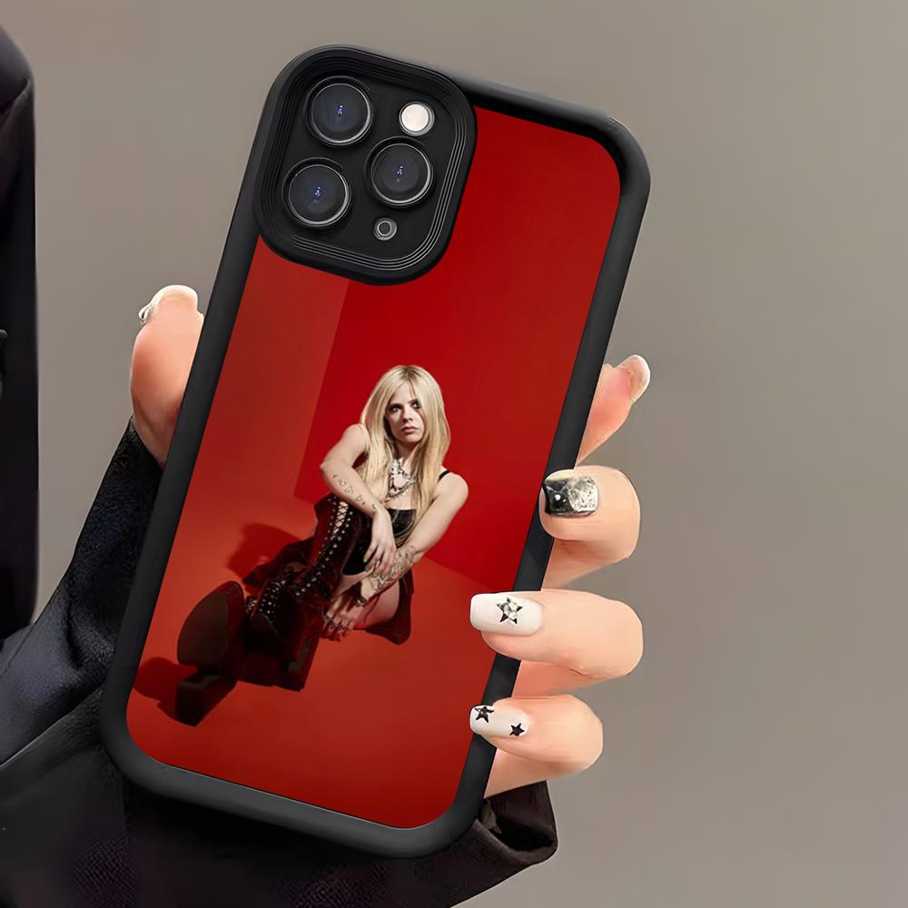 Singer Avril Lavigne Phone Case For IPhone 17 Air 16 E 15 14 Plus 13 12 11 Pro Max Black Sky Eye Stepped Protective Case
