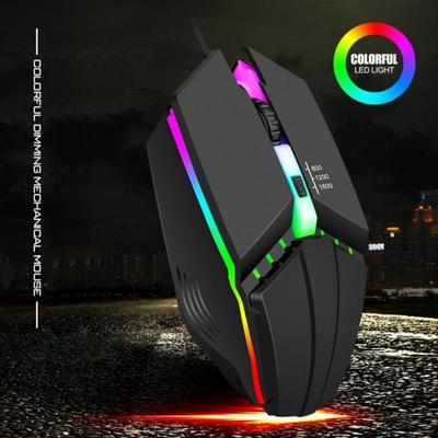 X3 Wired Game Mouse 1600DPI Optical 4 Button Usb Mouse With Led Colorful Lights For Desktop Laptop