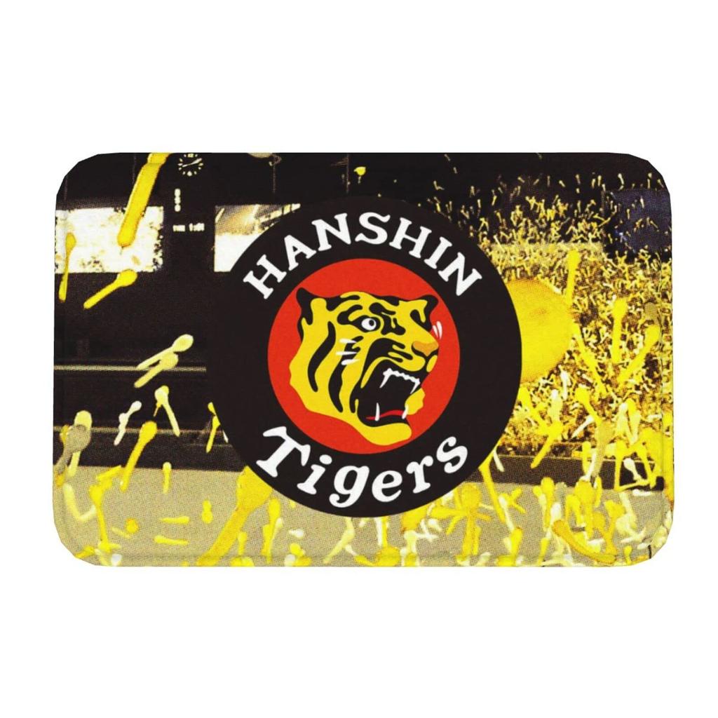 Hanshin Tigers entrance and Fluffy bath mud removal mat for the or mat, stylish, non-slip, washable, quick-drying, absorbent, washable. mat, bathroom,