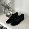 Sheepskin version~ retro versatile round head shallow mouth with Mary Jane shoes women's new spring new thick heel single shoes
