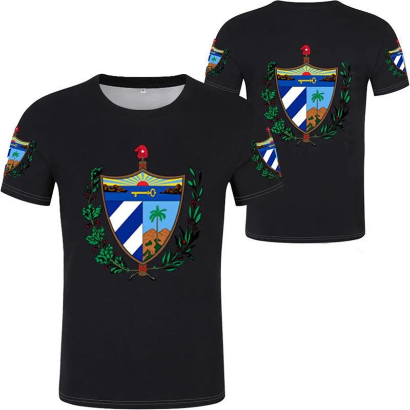 

Summer Cuban Flag 3D Printed T-shirt Men s Quick Drying Short Sleeved National Emblem Pattern Casual Top 4XL