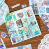 20Sheets/Pack Art Paper Foods Decorative Sticker DIY Cartoon Scrapbooking Handbook Sticker Back Adhesive Material Phone Stickers