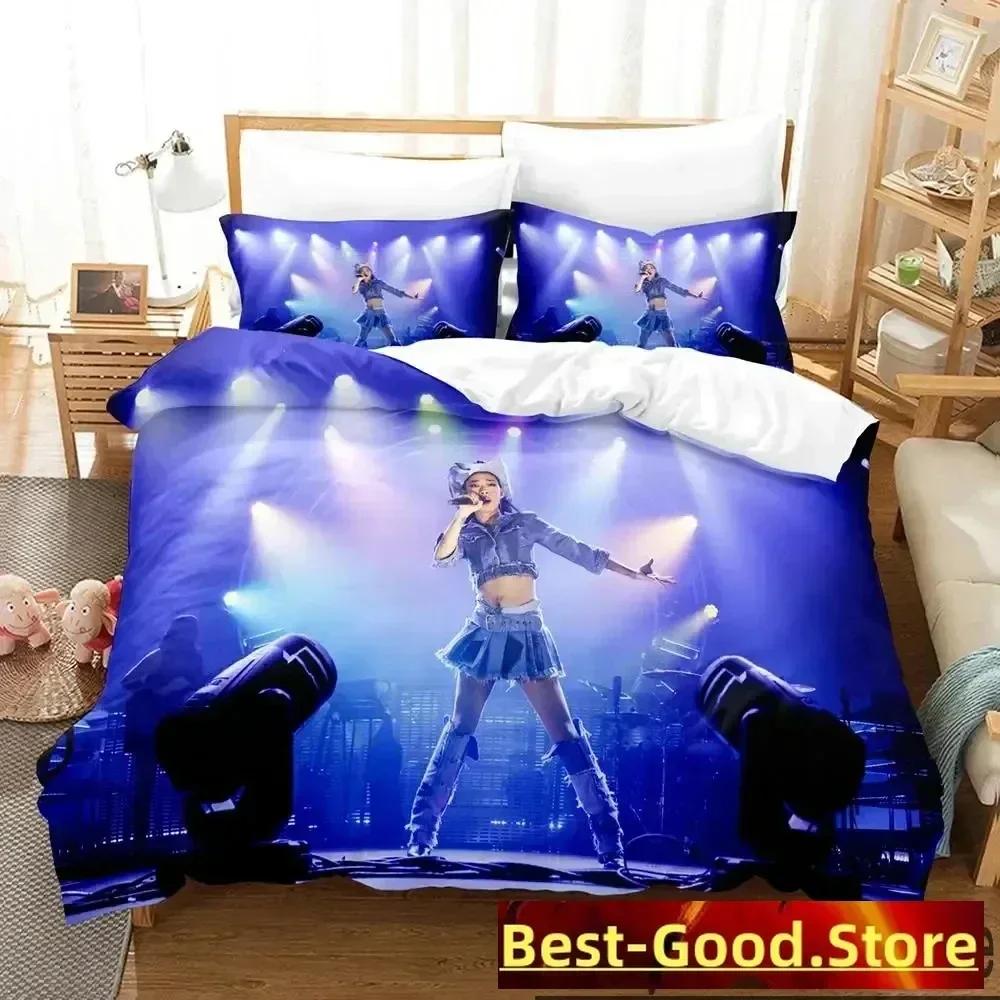 3D Print Rina Sawayama Singer Bedding Set Printed Bed Set With Pillowcase Bed Duvet Cover Soft Queen King Size Bedclothes Home
