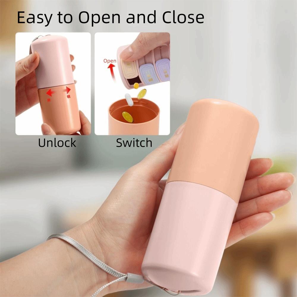 Multipurpose Plastic 7 Grids Pill Case Sealed Waterproof 7 Day Pills Box Moisture-proof Medicine Box Fish Oil