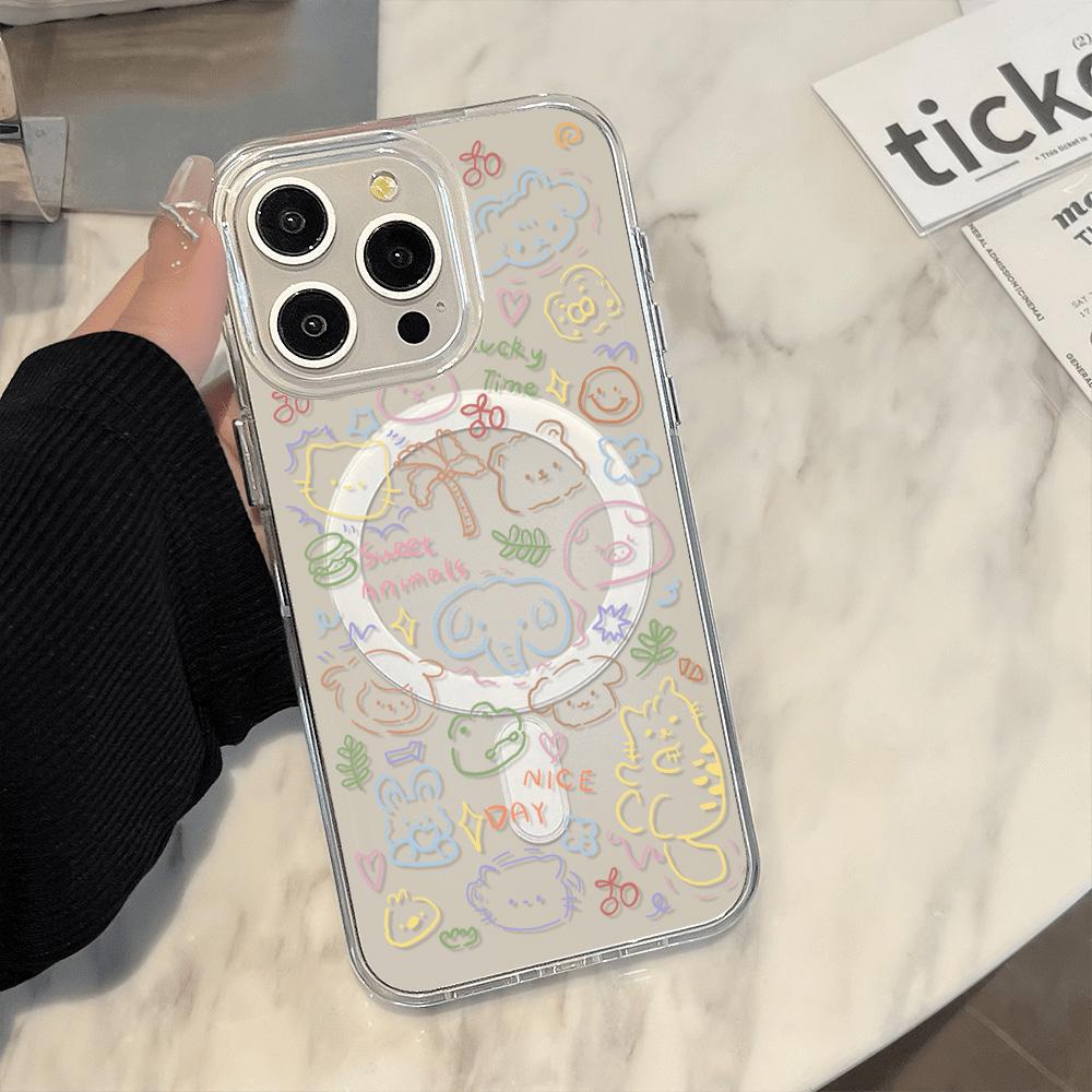 Magnetický kryt na telefon pro iPhone 11 12 13 iPhone 13 14 15 Pro 15 16 Pro Max Samsung A15 A16 A25 A26 A55 A56 S25 S24 S22 S23 Ultra S25 Edge