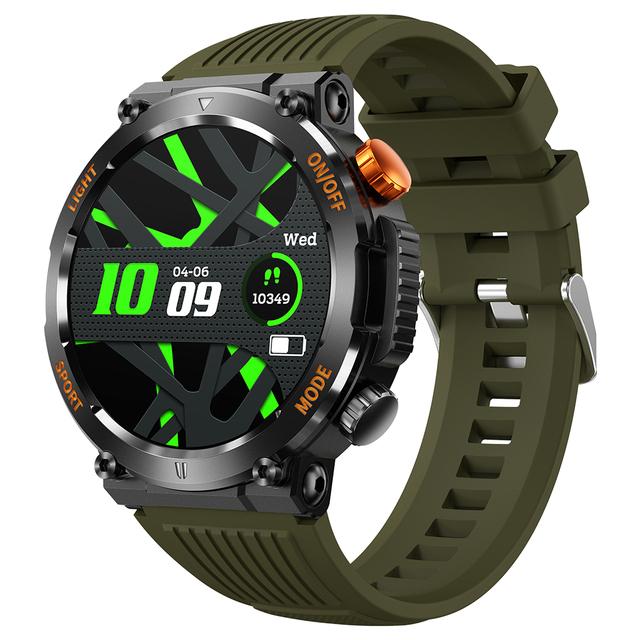 HT17 Smart Watch Bluetooth Call Men Rugged Compass LED Lighting Outdoor Sport Smartwatch 450mah Large Battery Ftiness Tracker