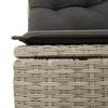 VidaXL Salon de Jardin avec Coussins 9 pcs, Canapés de Terrasse, Ensemble de Meubles de Patio, Mobilier d'Extérieur, Gris 3221631