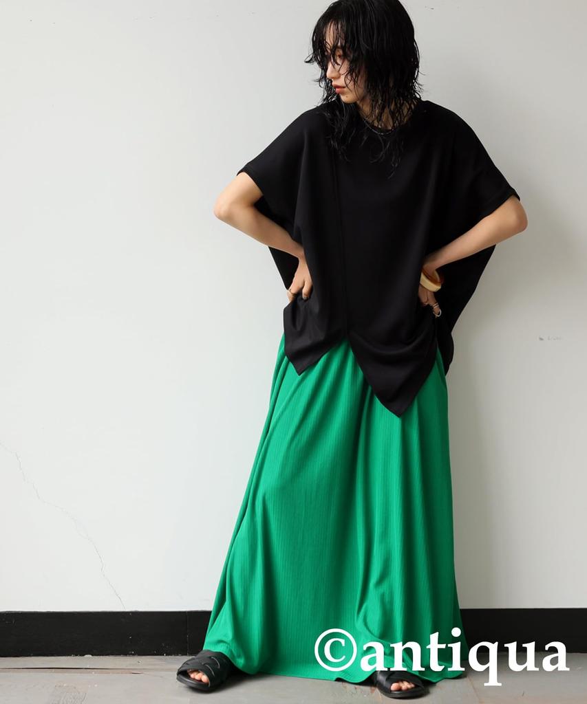 Highly Functional Tops for Cut and Short Free Size 05 Black [antiqua] Women, Sewn, Sleeves, PN-00468