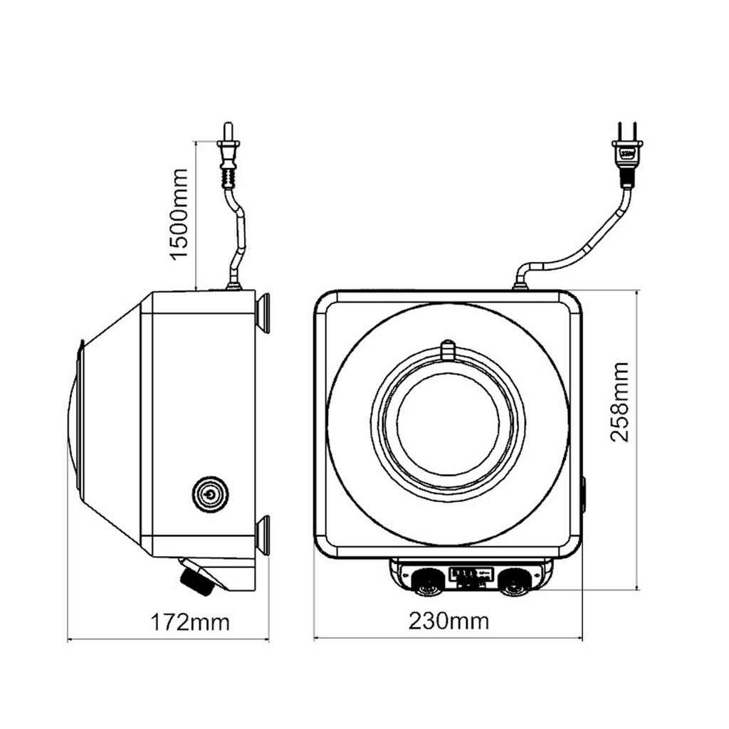 Elektryczne serum plazmowe o mocy 60 W. Regulowany timer. Do laboratorium
