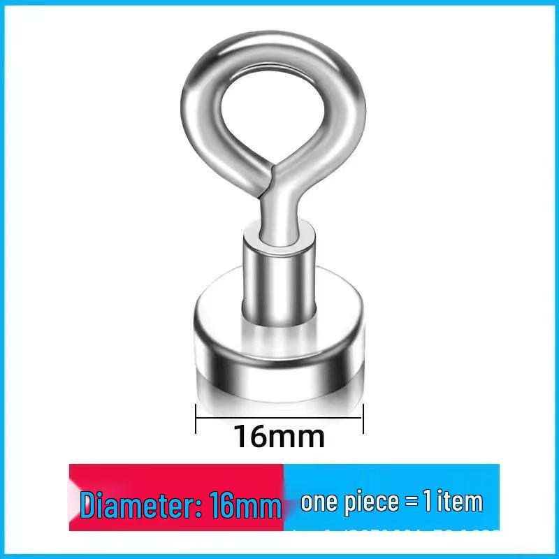High Load-Bearing Magnetic Hook for Kitchen & Bathroom - Nail-Free, Strong Magnetic Hook