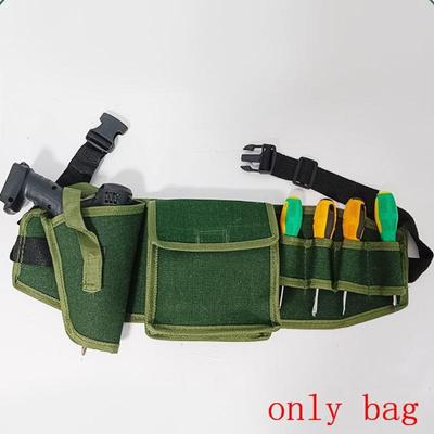 Sturdy Tool Waist Pouch with Adjustable Belt Large Capacity for Efficient Worksite Organization