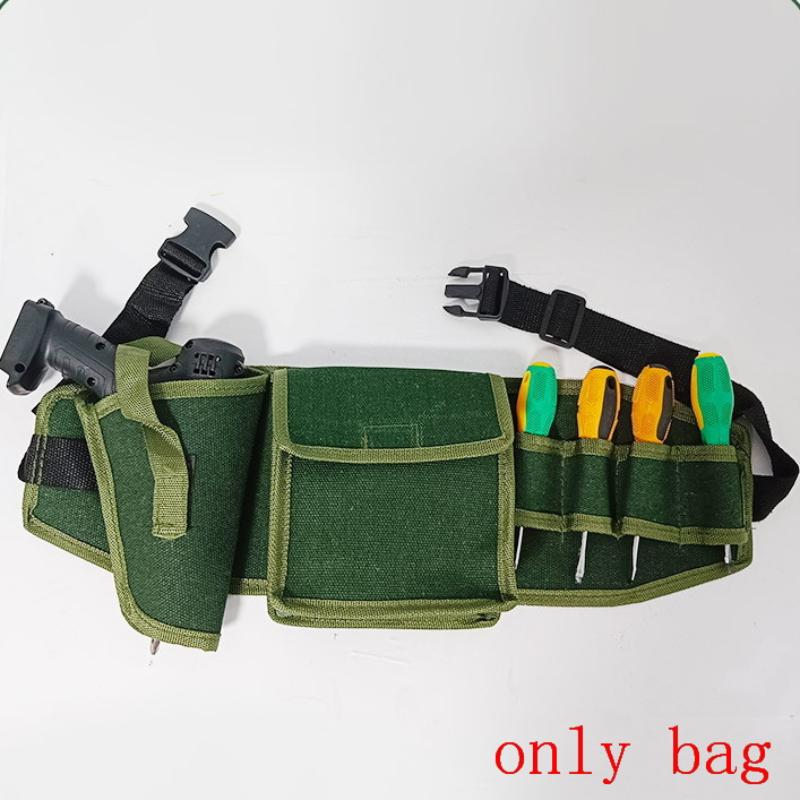 Tool Waist Pouch Large Capacity Adjustable Belt for Handy Storage in Home Improvement Tasks onesize