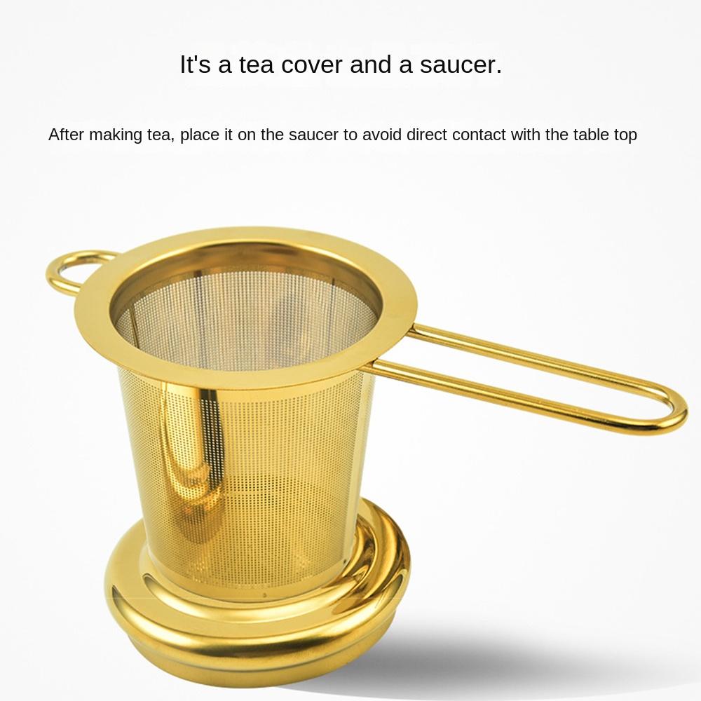 with Lid Hanging Tea Infuser Reusable Spice Filter Useful Stainless Steel Tea Strainer  Kitchen
