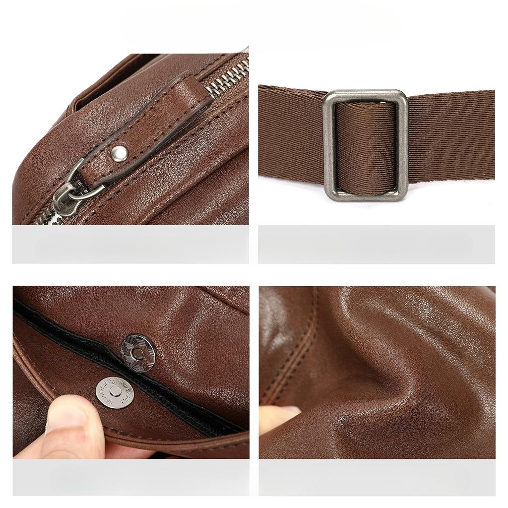 Single-shoulder Bag for Business Commuting, Large Capacity, Outdoor Portable, Horizontal Style, Small Square Bag Casually