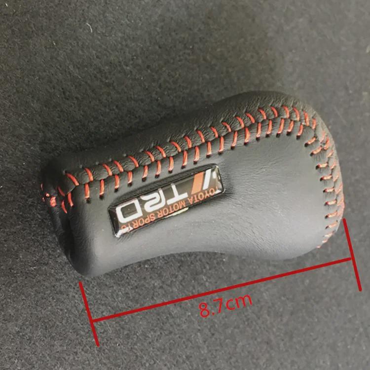 TRD Modified 5-Speed Manual Gearshift with Gear Position, Leather Gear Shift Head for Corolla/Vios