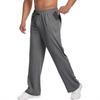 Men's Open Straight Fitness Sports Pants Casual Pants with Pockets