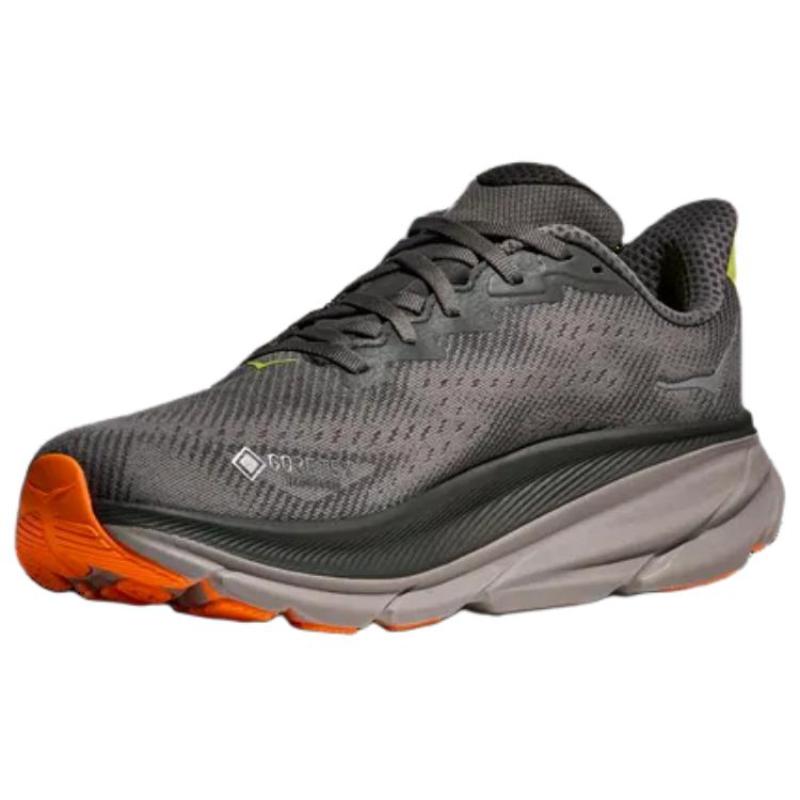 HOKA ONE ONE Clifton 9 Abrasion Resistant Running Shoes Men's Gray Sneakers 1141470F-ALTG