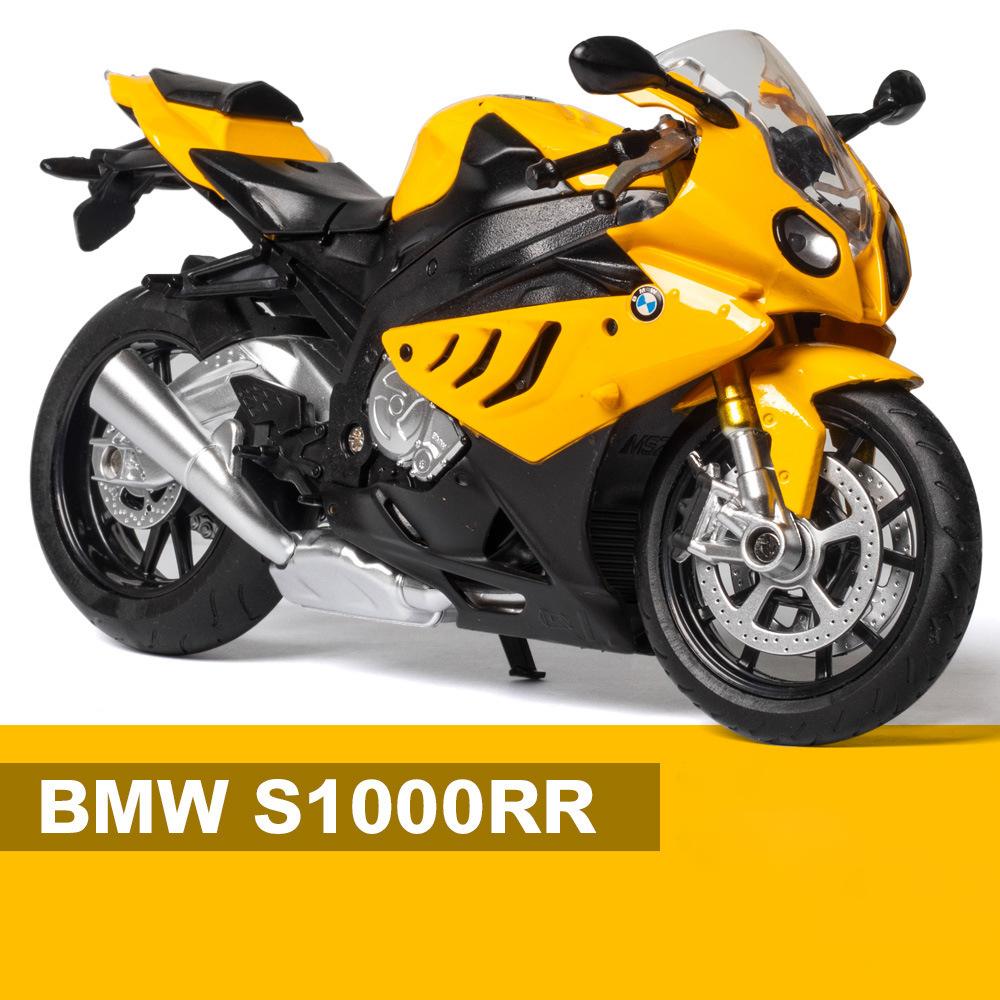 1/12 BMW S1000RR Diecast Motorradmodell Spielzeug Fahrzeugsammlung Motorrad Stoßdämpfer Offroad Motorrad Spielzeug Auto