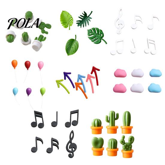 3D Refrigerator Magnet Mini Cloud Magnet, Note Balloon Potted Cactus Decorative Magnets Fridge for Whiteboard Locker Door Magnetic Holders