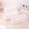 1 Stück Desktop-Aufbewahrungsbox für Schreibwaren Weiß Toilettenartikel Kosmetik Verschiedenes Kunststoff-Aufbewahrungs-Organisationsbox Schubladen-Organizer
