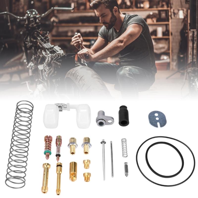 Comprehensive Motorcycle Carburetor Repair Kit Includes  Parts for Easy DIY Maintenance and Better Performances