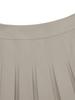 Wide Angle Co Spring Basic Pleated Culottes L_Beige