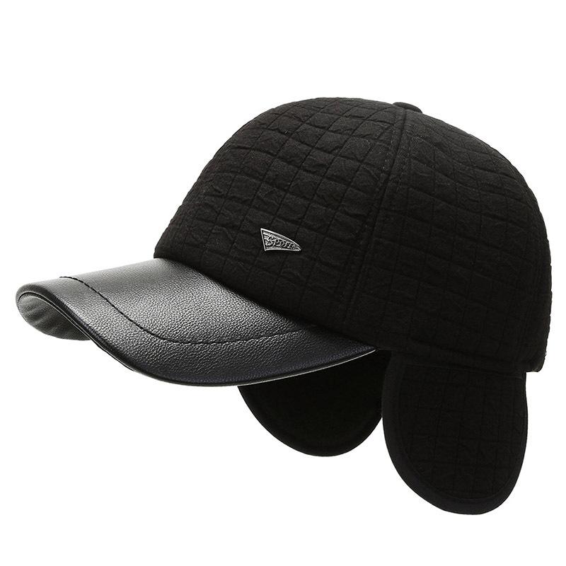 Men's Hats  Autumn and Winter Baseball Hats Cold Resistant and Warm Ear Protection Cotton Hats  Fashionable and Versatile Casual Baseball Caps