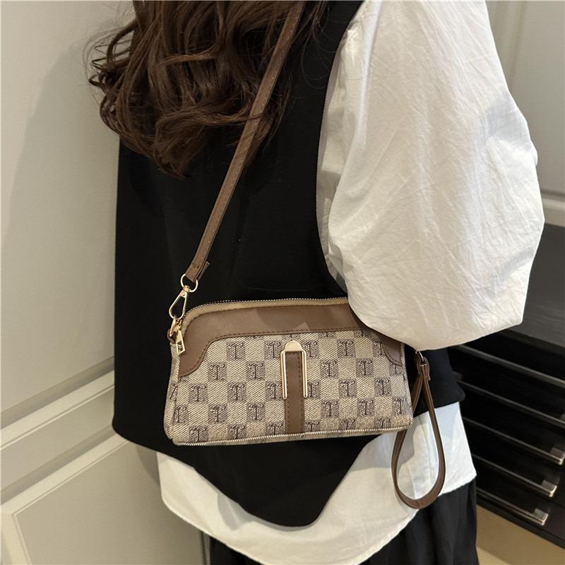Bag women's fashion new high-end portable women's bag casual versatile square bag shoulder messenger bag