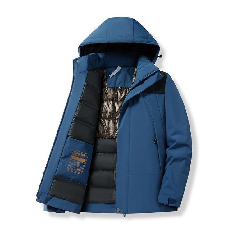 Black Gold Winter Cotton Jacket Warmth Retention High Waterproof Thickened