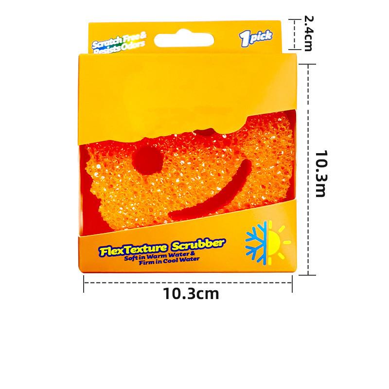 

Скрабирующая губка для уборки, губка для мытья посуды, термочувствительный скрабер, кухня Orange