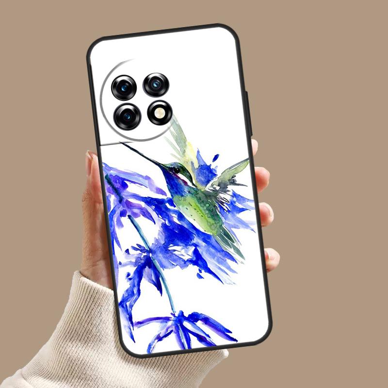 Hummingbird and Flowers Case For OnePlus Nord CE 5 2 3 4 Lite N30 OnePlus 13 11 12 15 13T 13R 10T 12R 9 10 Pro Cover