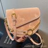 Niche Design Versatile Ins Messenger Bag Women's Bag 2025 New Trendy Fashion Contrasting Color Saddle Bag Women's Shoulder Bag