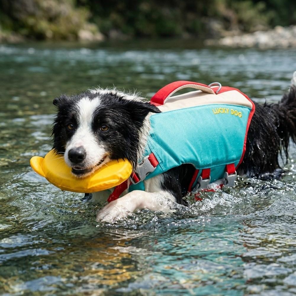 Strong Buoyancy Pet Life Vest Adjustable Dog Life Preserver Puppy Safety Vests Boating