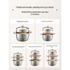 ASD 304 Stainless Steel 3-Layer Steamer Pot