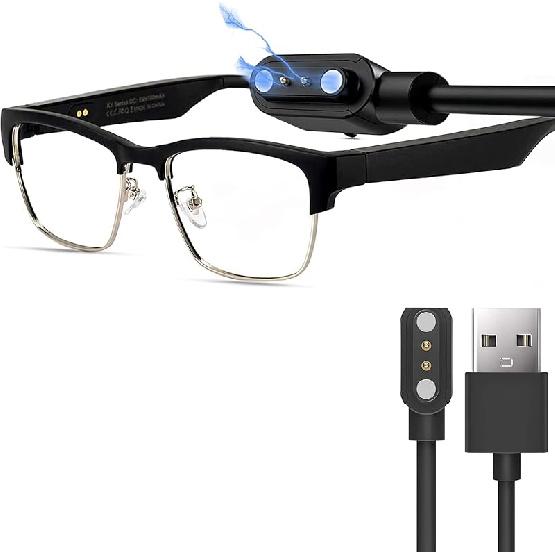 Compatible with DOVIICO Smart Glasses Charger, Lamshaw Magnetic USB Replacement Charging Compatible with DOVIICO KY02 Smart Glasses (2