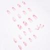Pop Series Pink & White Wearable Manicure Removable False Nail Stickers