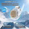 Portable Fan with Strong Airflow Industry Evolution Clip Neck Fan with Airflow Mini Fan with LED High Leafless Airflow Compact 1200mAh High 8 Hours