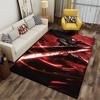Red Warrior with Flaming Sword suitable as a non-slip mat for the living room or bedroom sofa