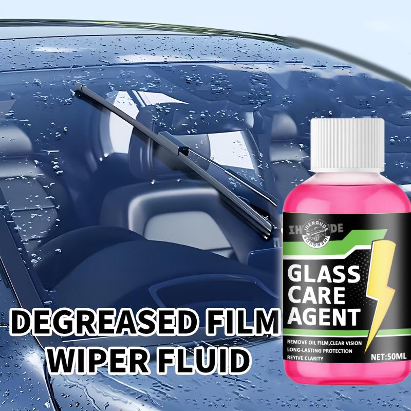 Concentrated Car Glass Coating Waterproof Windshield Wiper Fluid, Keeps Surfaces Smooth, Rainproof, and Anti-Fog Without Streaks, Quickly