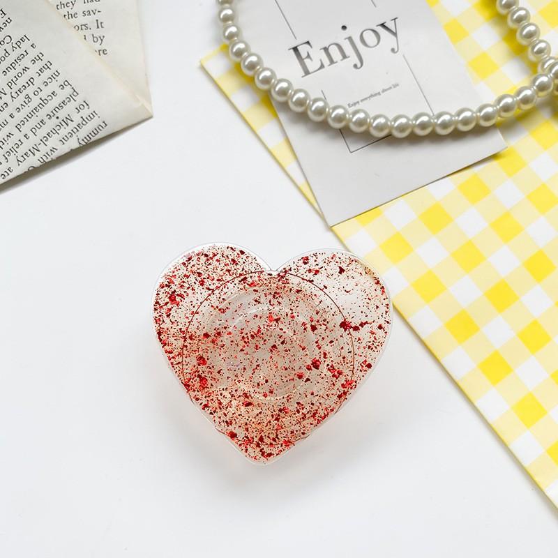 Dropped Love Phone Airbag Bracket Ins Wind Shattered Foil Glitter Royal Sister Fan Selfie Ring Buckle Lazy Desktop Stand