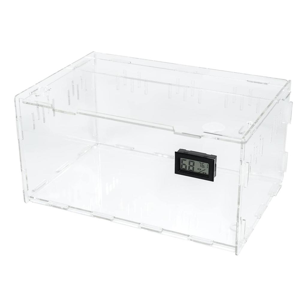 Reptile Terrarium Breeding Tank Hatching Container Versatile Transparent Reptile Feeding Box Tarantula Enclosure for Lizard