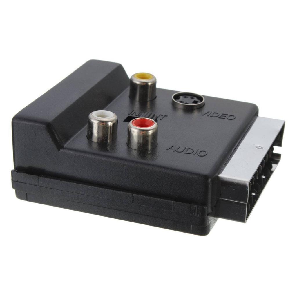 21Pin Male Female SCART AV Adapter Featuring Slip Proof Grip And Storage Friendly Hanging Hole For Organized Use
